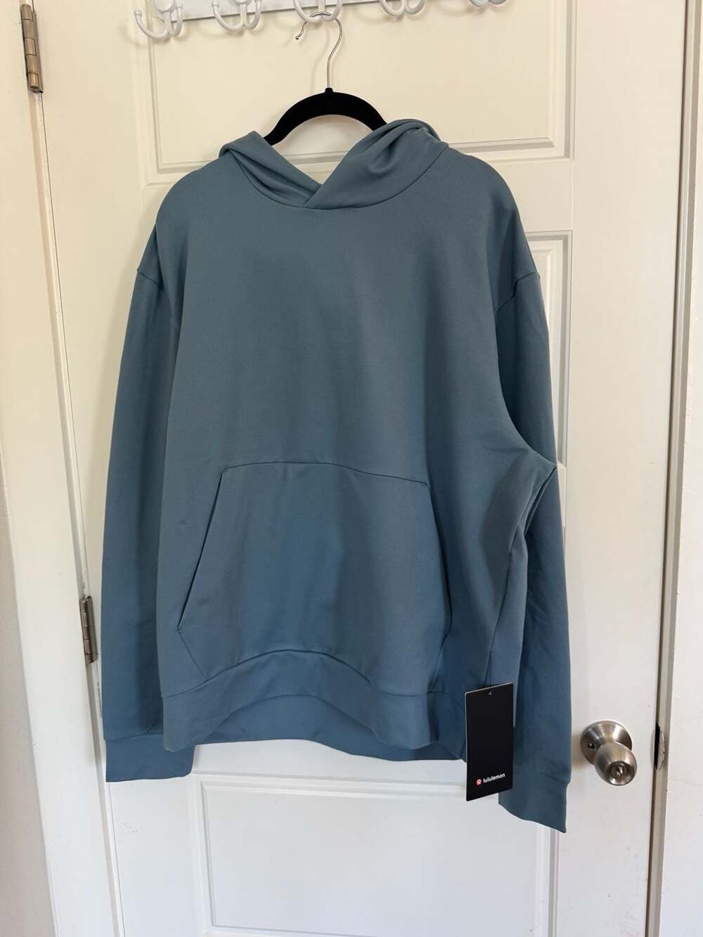 Lululemon Heavyweight Soft Jersey Pullover Hoodie Steel Blue Size Large